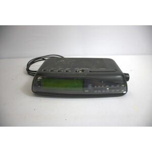 GE Digital Alarm Clock Radio Model 381BRA Black AM FM Display Tested
